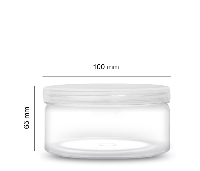 وافي 1065 برطمان PET مع غطاء PP شفاف 300مل