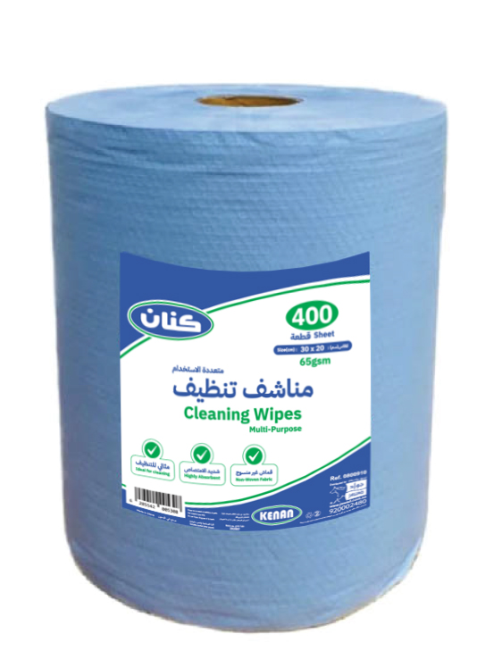 مناشف تنظيف متعددة الاستخدام أزرق 65 جرام