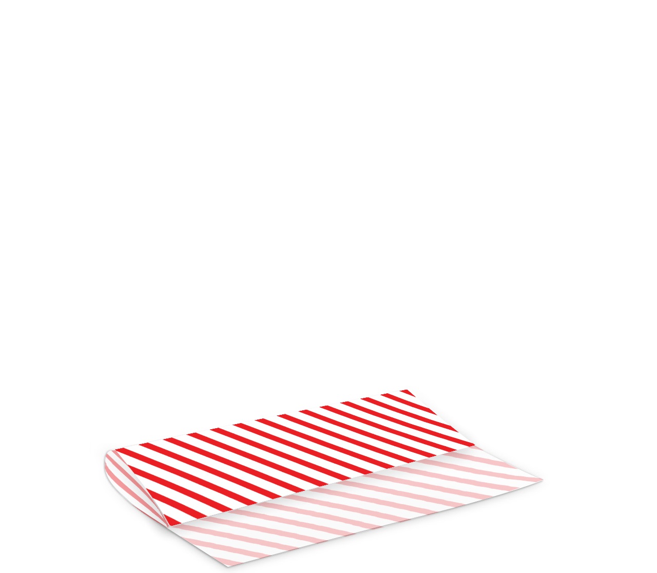 250x350 ورق سندوتش ابيض (مخطط احمر)