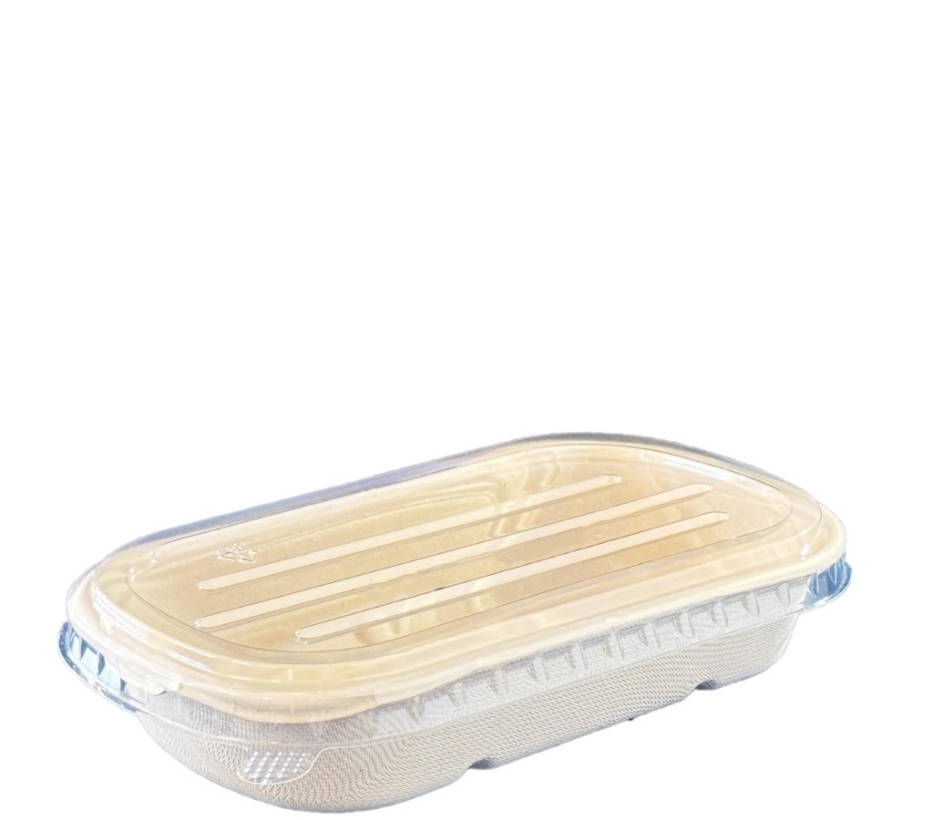 N500 وعاء باغاس بيضاوي بغطاء شفافPET