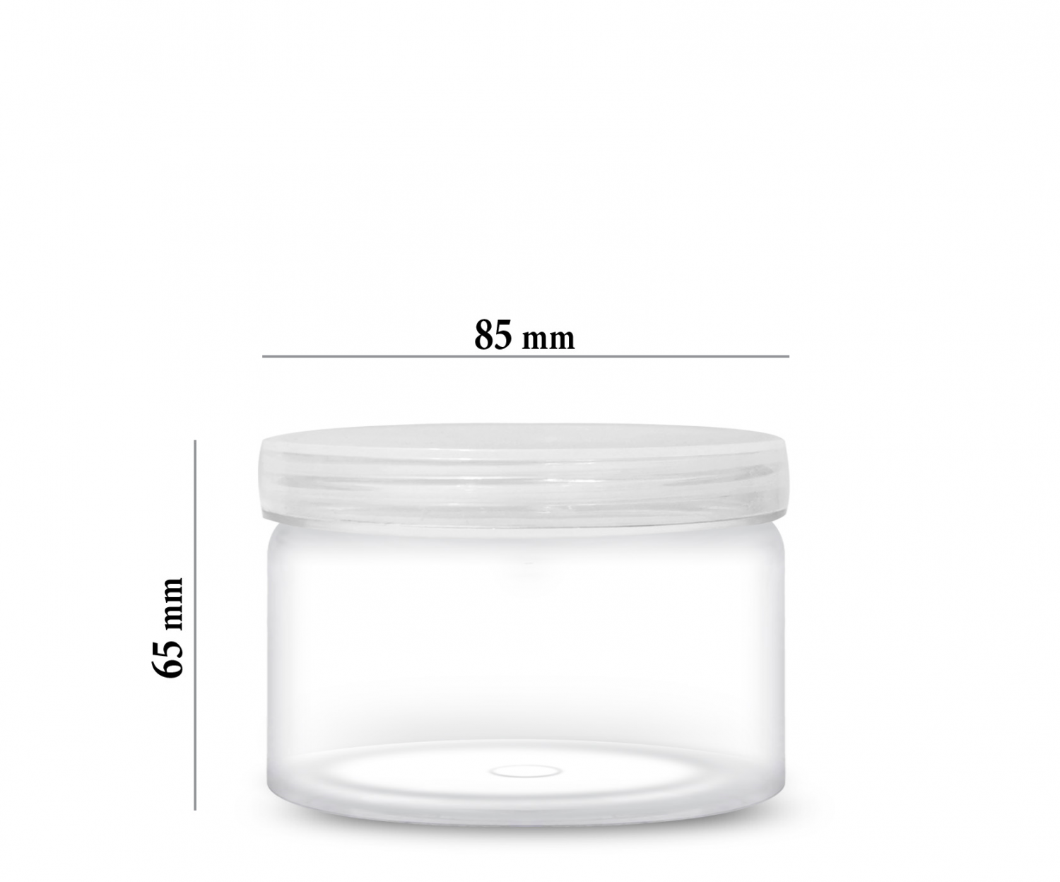 وافي 8565 برطمانPET مع غطاء PP شفاف 230مل
