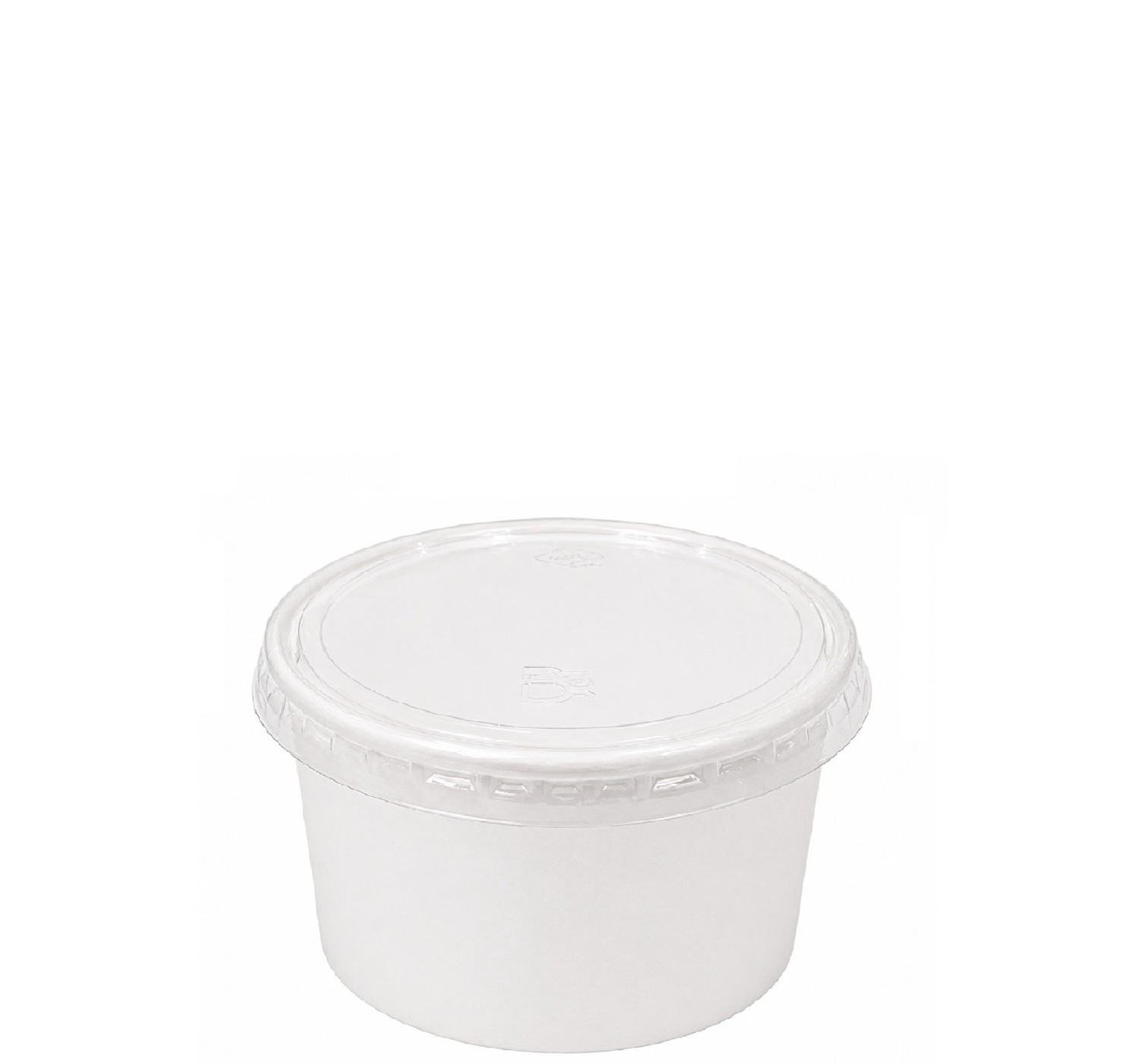 WPC2 علب ورق أبيض2أنز مع غطاءPET